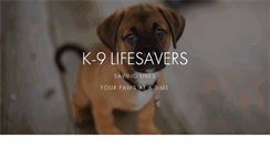 Desktop Screenshot of k-9lifesavers.org